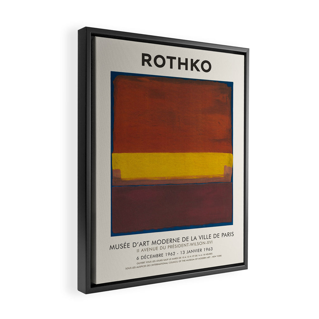 Mark Rothko Vintage Exhibition Poster, 1963 Framed Canvas Print Gallery Image 2