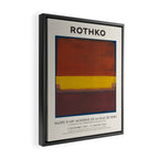 Mark Rothko Vintage Exhibition Poster, 1963 Framed Canvas Print Gallery Image 2