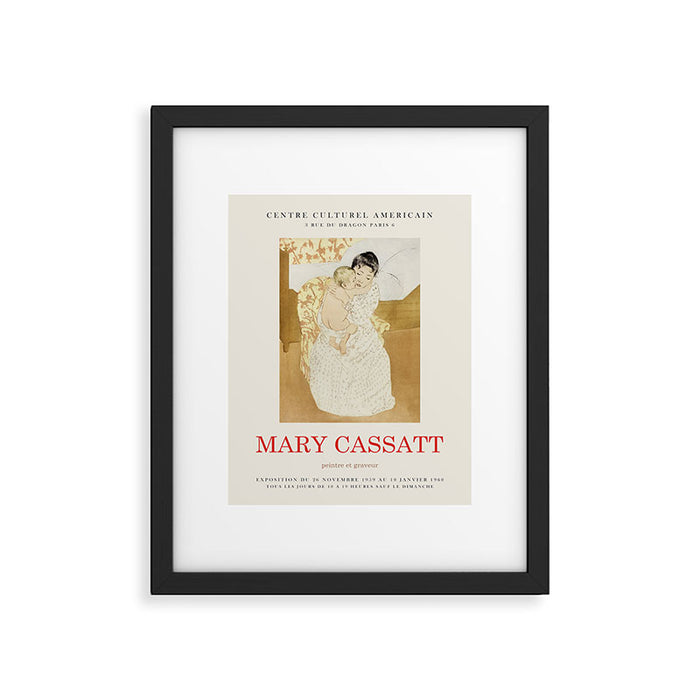 Mary Cassatt Vintage Art Exhibition Poster, 1959 Framed Art Print Gallery Image 1