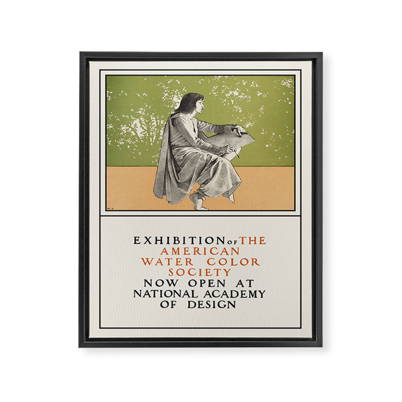 Maxfield Parrish Art Exhibition Poster, 1920 Framed Canvas Print Gallery Image 6
