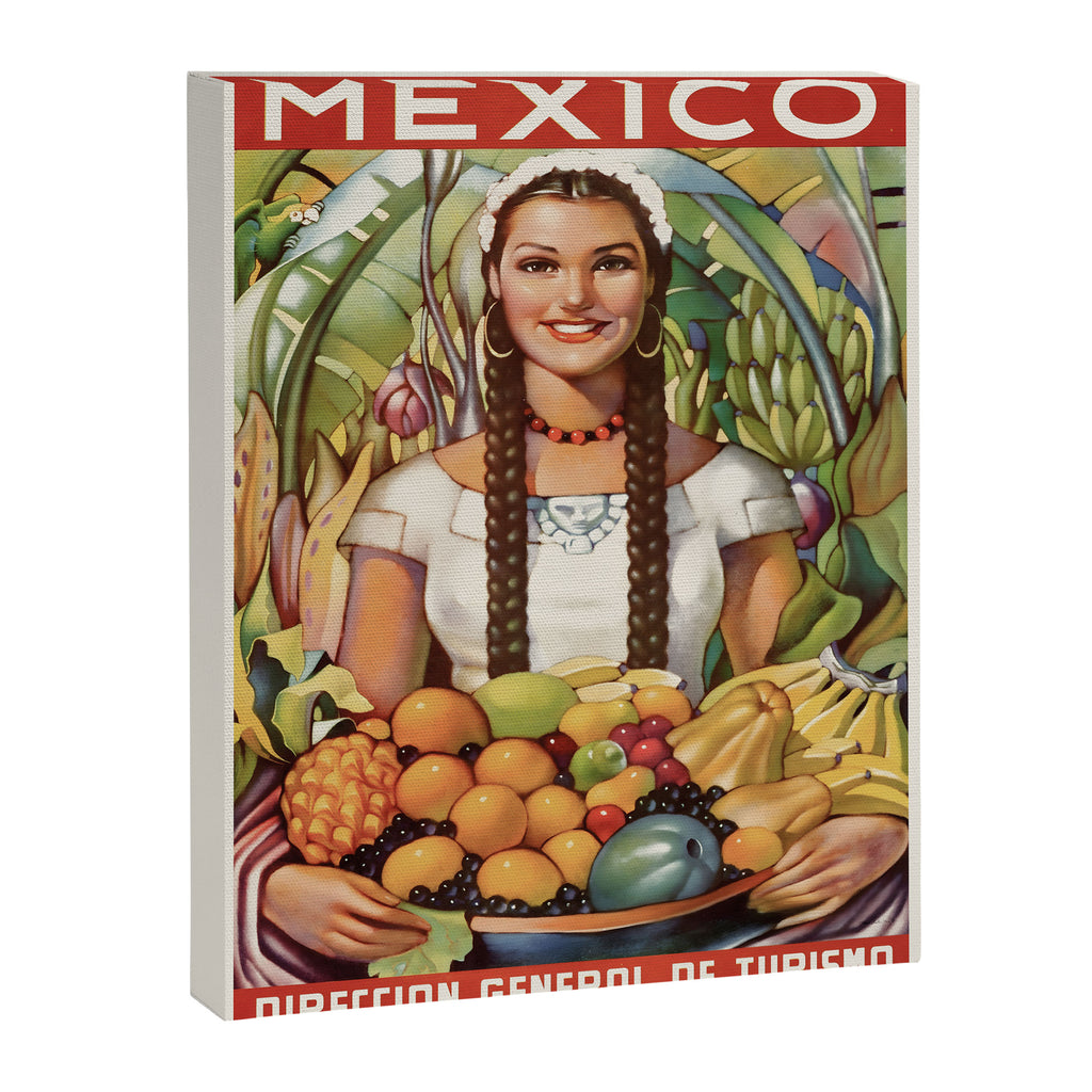 Mexico Vintage Travel Poster, 1950s Canvas Print Gallery Image 6
