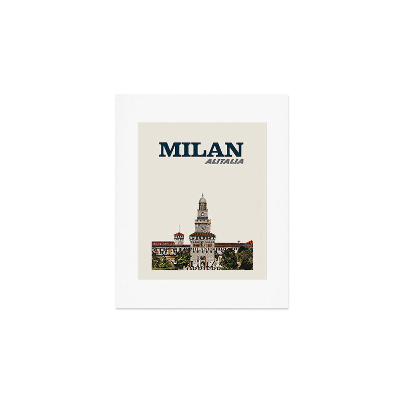 Milan Vintage Travel Poster, 1960s Art Print Gallery Image 1