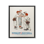 Norman Rockwell Art Exhibition Poster with Baseball illustration Framed Canvas Print Gallery Image 6