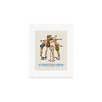 Norman Rockwell Art Exhibition Poster with Basketball illustration Art Print Gallery Image 1