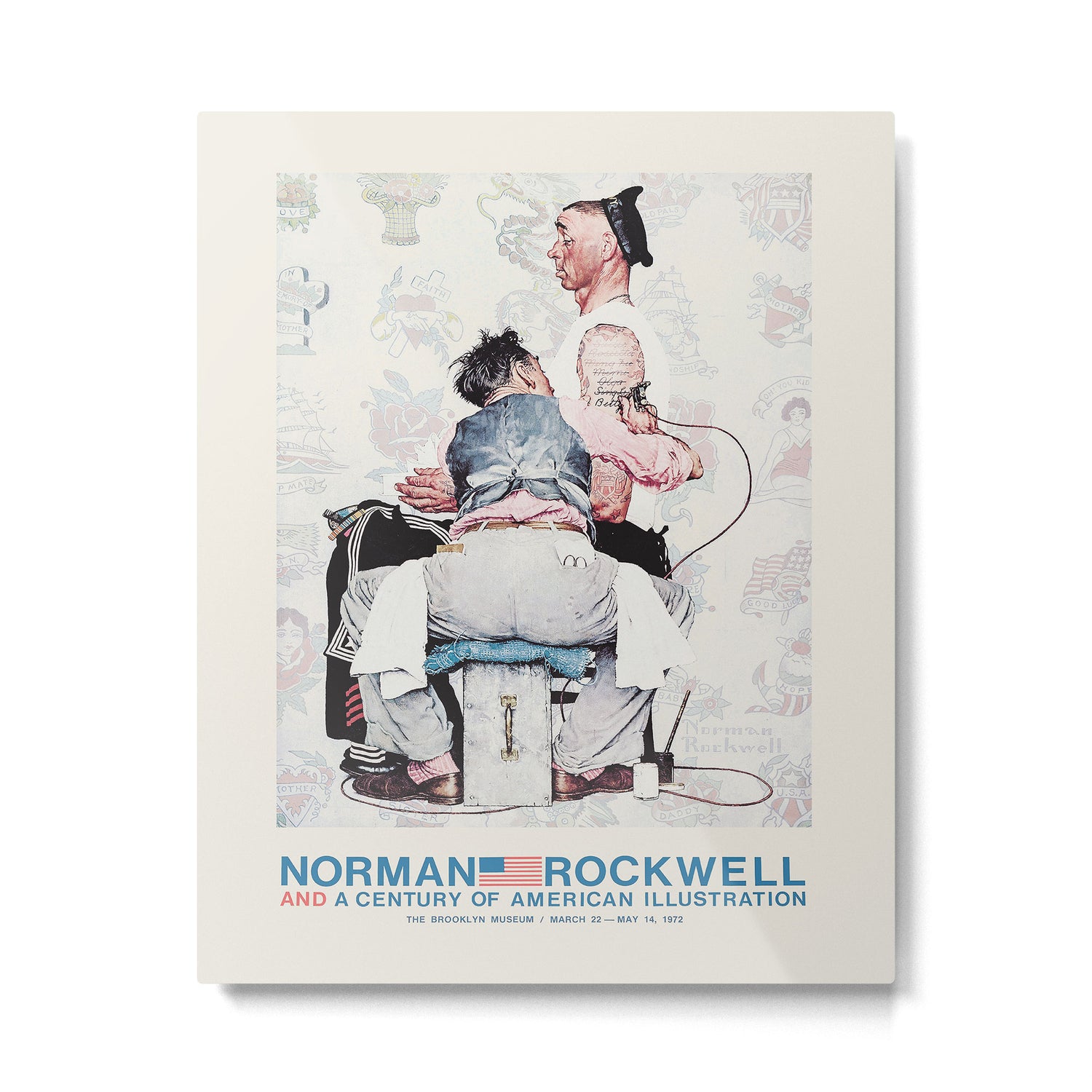 Norman Rockwell Vintage Exhibition Poster, 1972 Metal Print Gallery Image 6