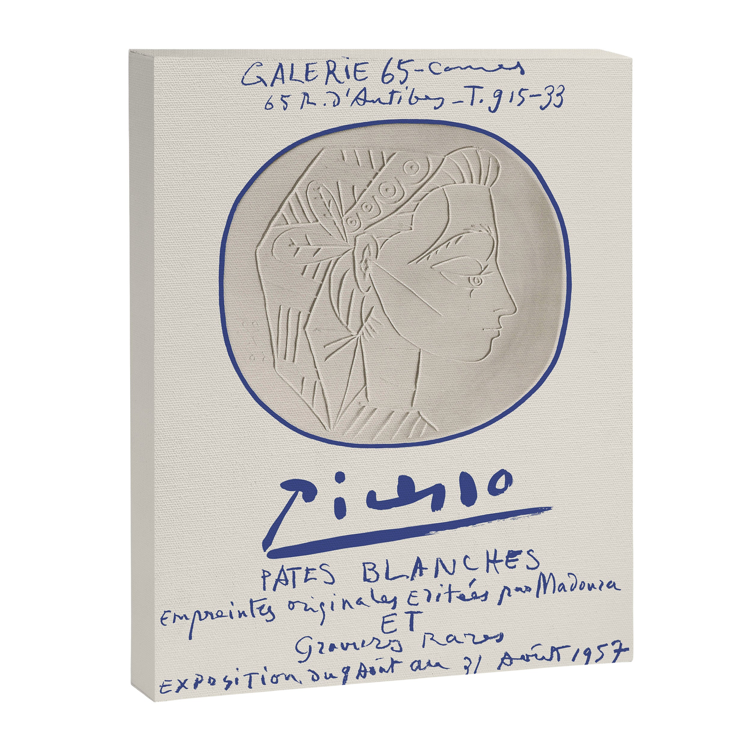 Pablo Picasso Art Exhibition Poster, 1957 Canvas Print Gallery Image 6