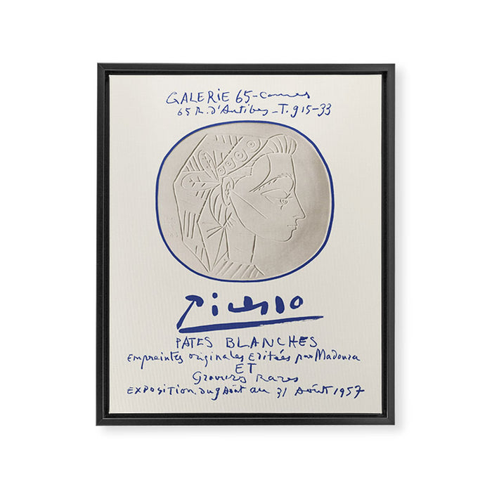 Pablo Picasso Art Exhibition Poster, 1957 Framed Canvas Print Gallery Image 1