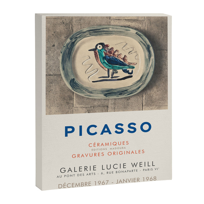 Picasso Vintage Exhibition Poster, 1967 Canvas Print Gallery Image 1