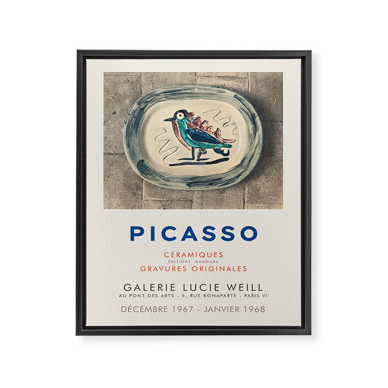 Picasso Vintage Exhibition Poster, 1967 Framed Canvas Print Gallery Image 6