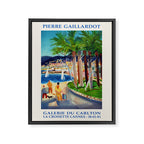 Pierre Gaillardot Vintage Exhibition Poster at Cannes, 1970s Framed Canvas Print Gallery Image 6