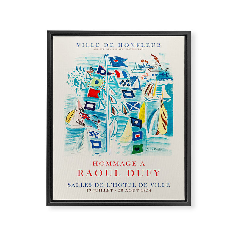 Raoul Dufy Art Exhibition Poster, 1954 Framed Canvas Print Gallery Image 8