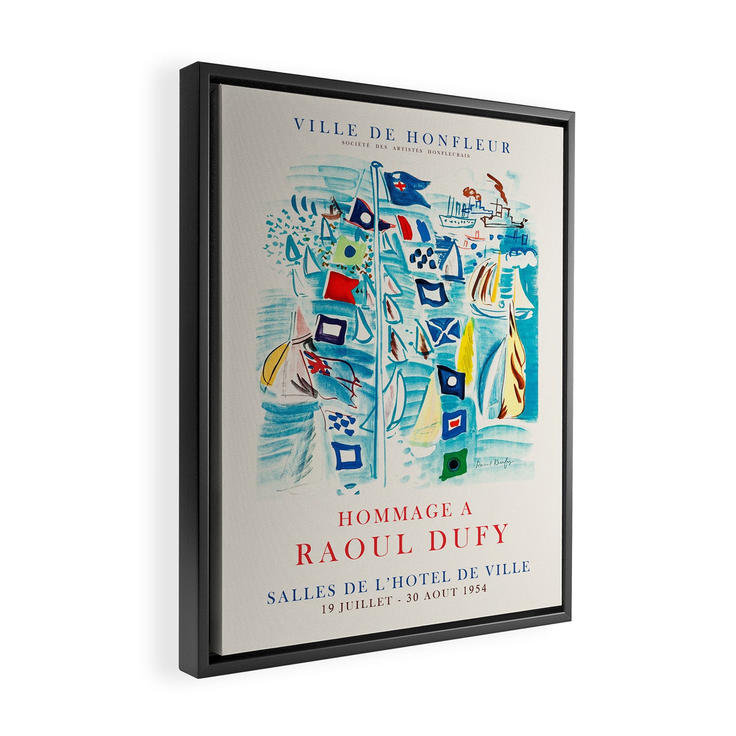 Raoul Dufy Art Exhibition Poster, 1954 Framed Canvas Print Gallery Image 2