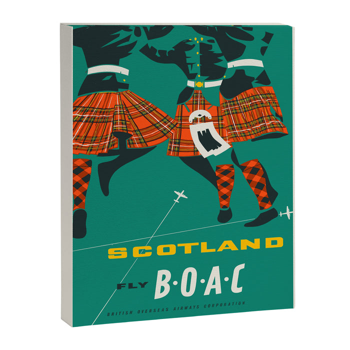 Scotland - Vintage scottish travel poster, 1954 Canvas Print Gallery Image 1