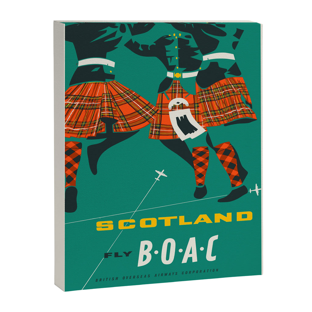 Scotland - Vintage scottish travel poster, 1954 Canvas Print Gallery Image 6