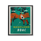Scotland - Vintage scottish travel poster, 1954 Framed Canvas Print Gallery Image 6