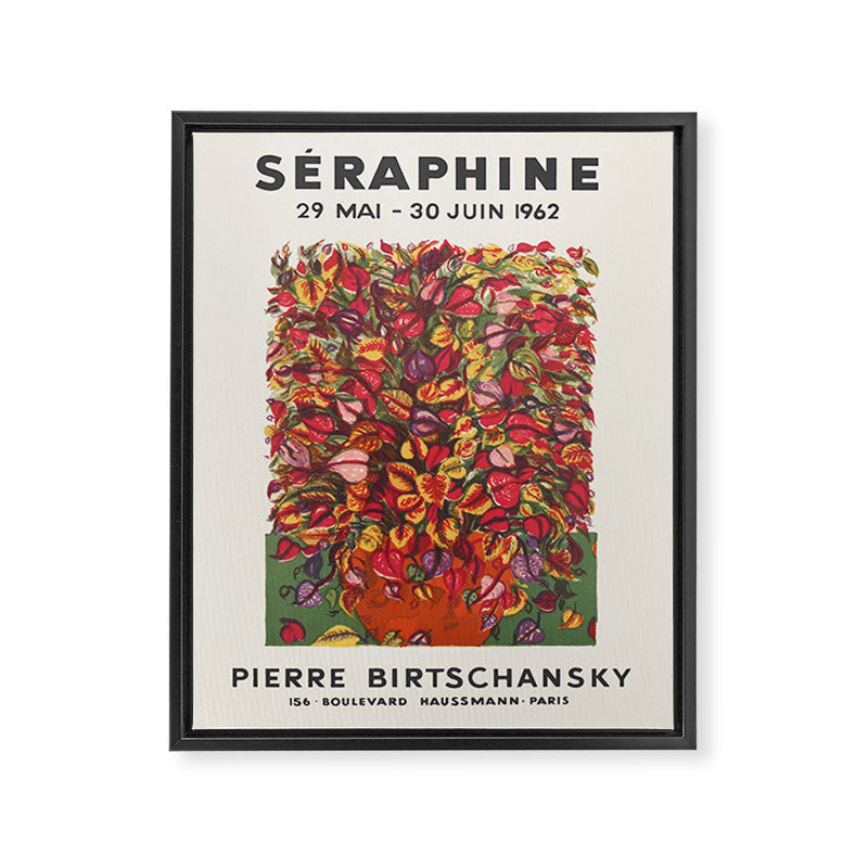 Seraphine Louis Vintage Exhibition Poster, 1962 Framed Canvas Print Gallery Image 6
