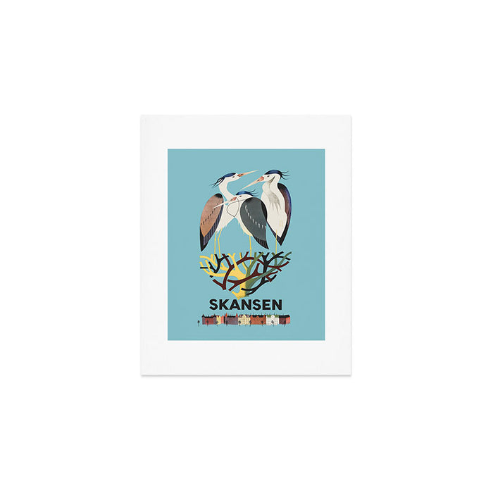 Skansen Zoo - Vintage Swedish Poster, 1954 Art Print Gallery Image 1