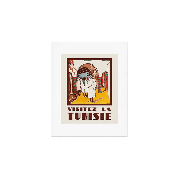 Tunisia Vintage travel poster, 1950s Art Print Gallery Image 1