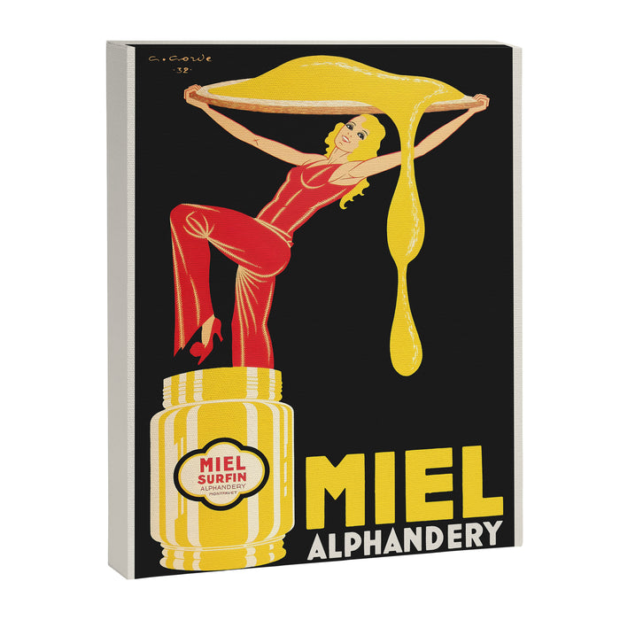 Vintage advertising poster - Alphandery Honey, 1932 Canvas Print Gallery Image 1