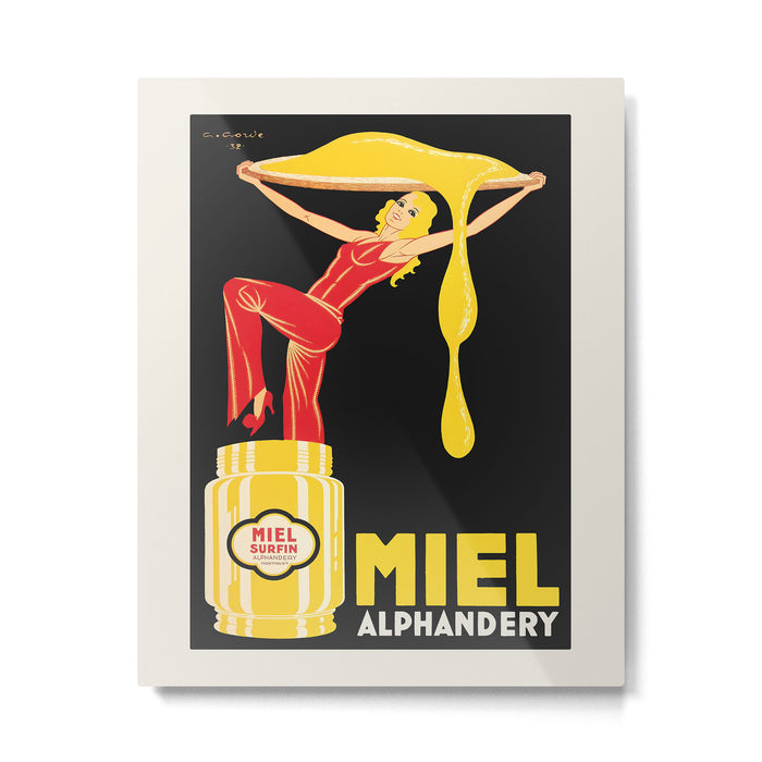 Vintage advertising poster - Alphandery Honey, 1932 Metal Print Gallery Image 1