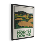 Vintage English Travel Poster - The North Downs, 1916 Framed Canvas Print Gallery Image 2