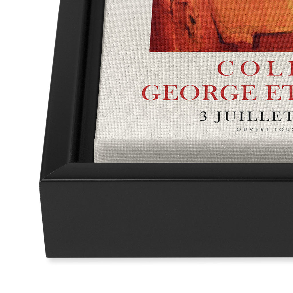 Vintage Exhibition Poster - George and Edele Besson Collection, 1965 Framed Canvas Print Gallery Image 3