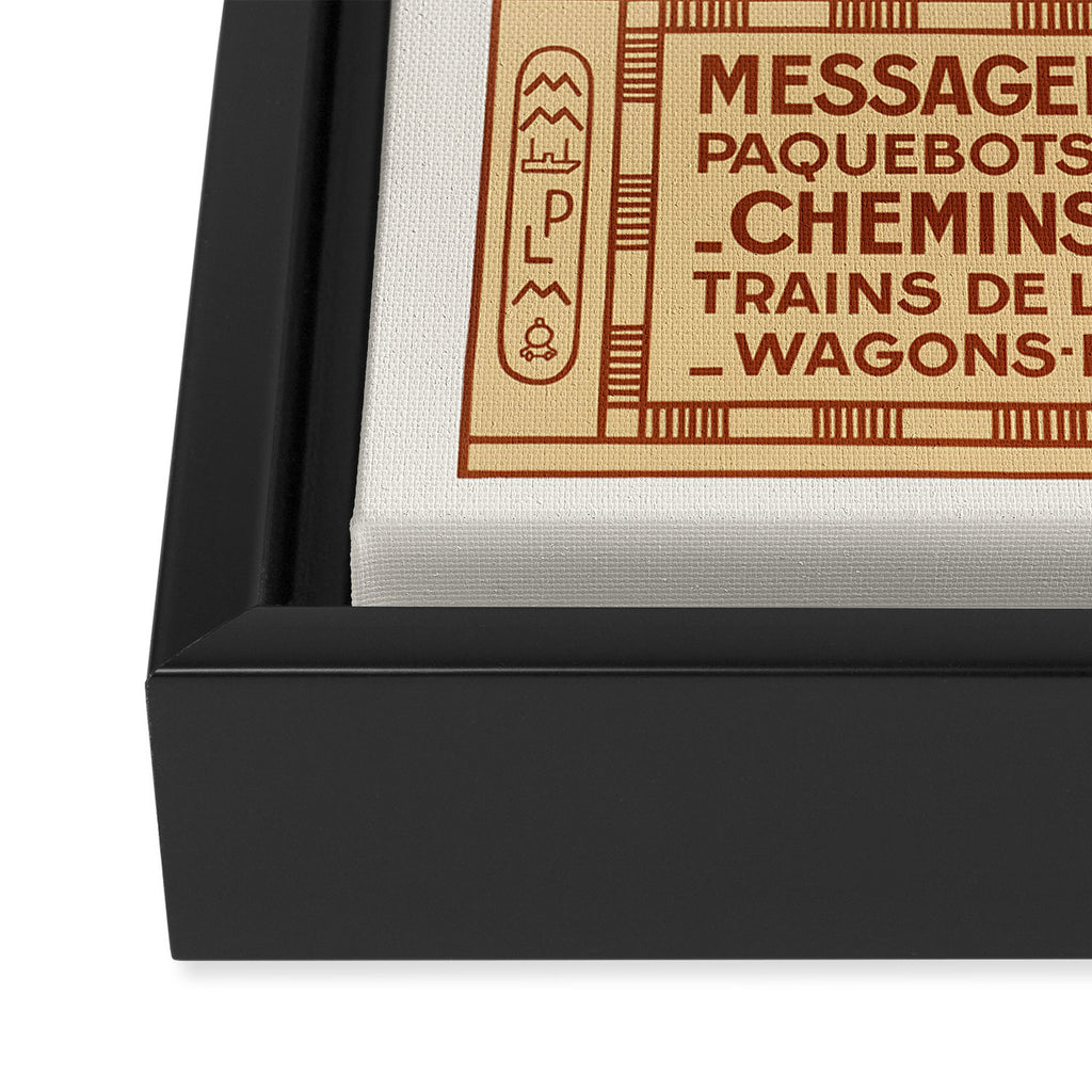 Vintage french travel poster - Marseille - Alexandria, 1920s Framed Canvas Print Gallery Image 3