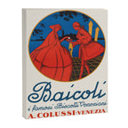 Vintage Italian Food Poster - Baicoli venetian biscuit, 1940s  Canvas Print Gallery Image 6