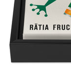 Vintage Mid Century Beverage Poster - Ratia Fruchtsaftgertranke, 1958 Framed Canvas Print Gallery Image 3