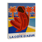 Visite Cote d'Azur Summer Travel Poster Canvas Print Gallery Image 6