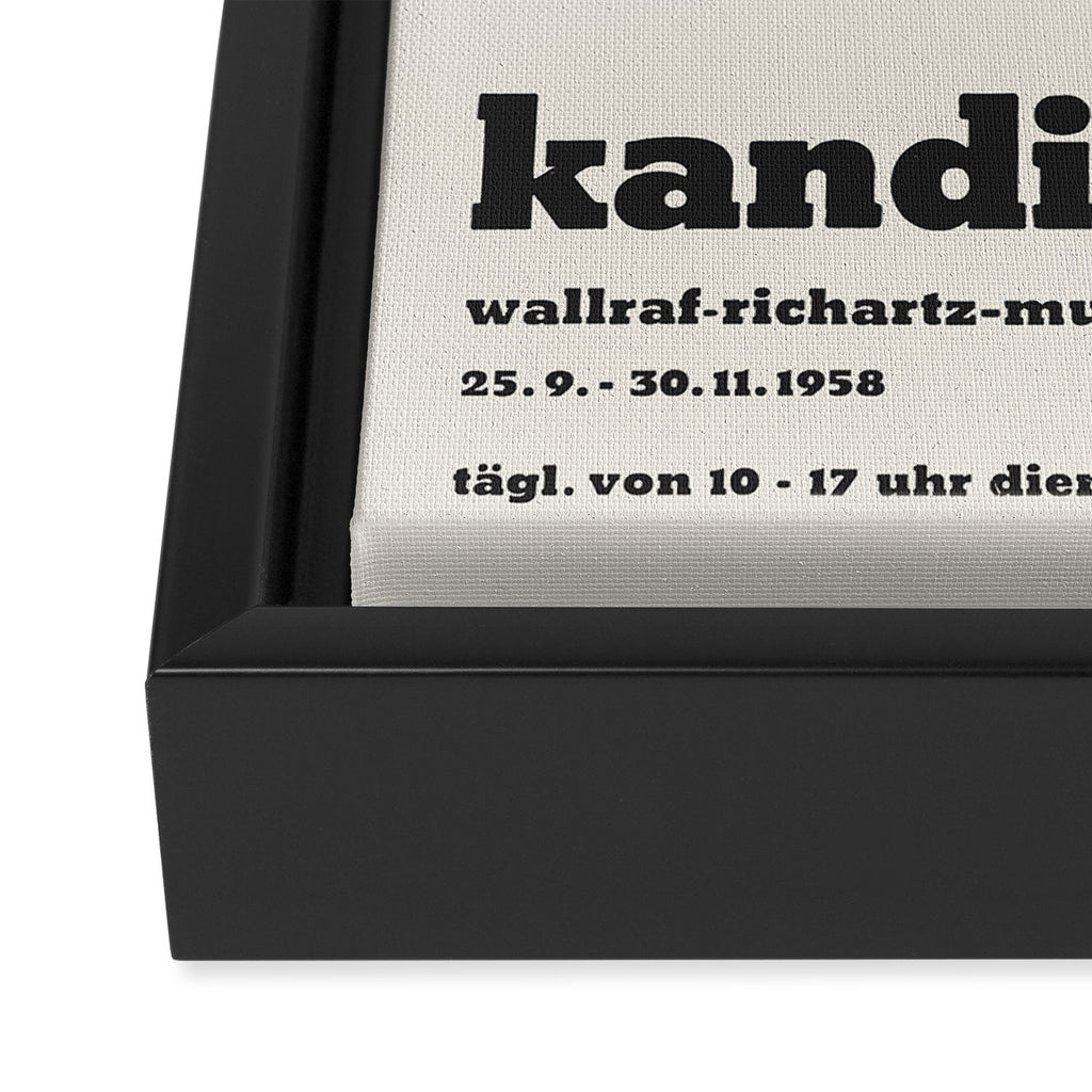 Wassily Kandinsky - Exhibition poster Framed Canvas Print Gallery Image 3