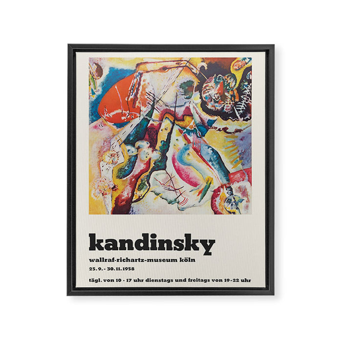 Wassily Kandinsky - Exhibition poster Framed Canvas Print Gallery Image 1