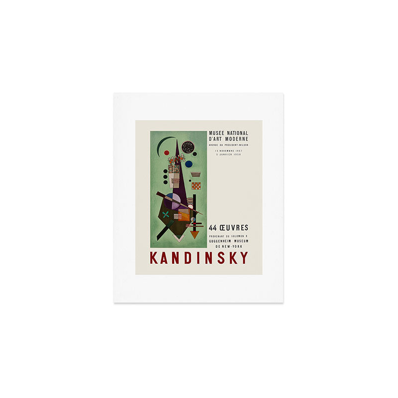 Wassily Kandinsky Vintage Exhibition poster, 1957 Art Print Gallery Image 1
