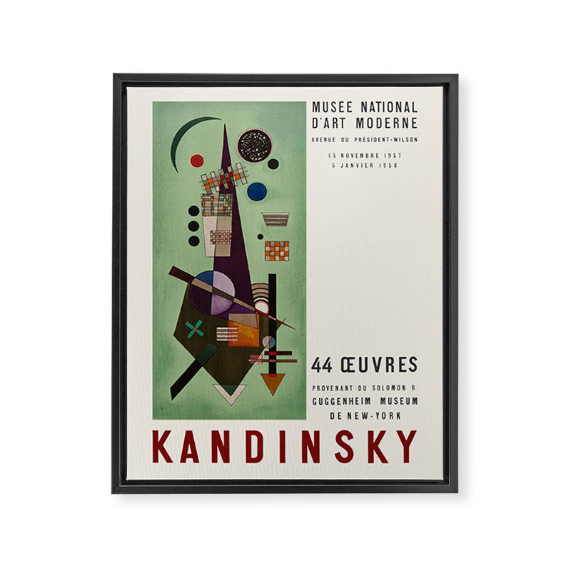 Wassily Kandinsky Vintage Exhibition poster, 1957 Framed Canvas Print Gallery Image 6