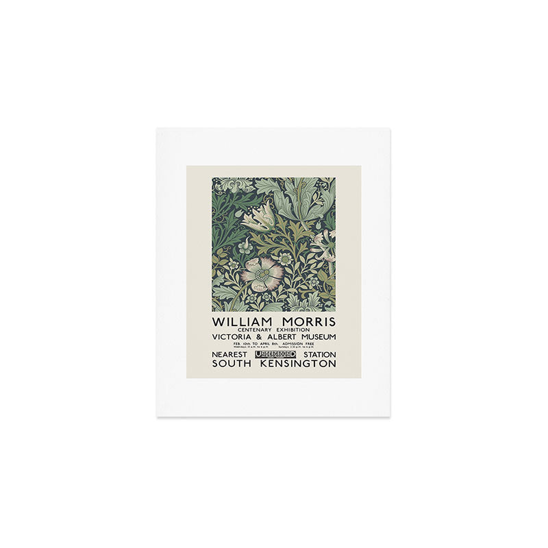 William Morris - Exhibition poster for The Victoria and Albert Museum, London, 1934 Art Print Gallery Image 1