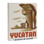 Yucatan Vintage Mexican Travel Poster, 1950s Canvas Print Gallery Image 6