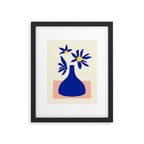 Blue Jar over pink table Framed Art Print Gallery Image 5