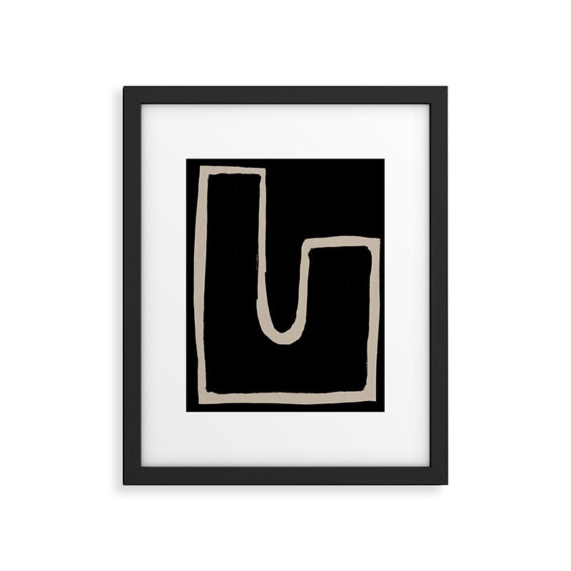 Bold L Shape Framed Art Print Gallery Image 5