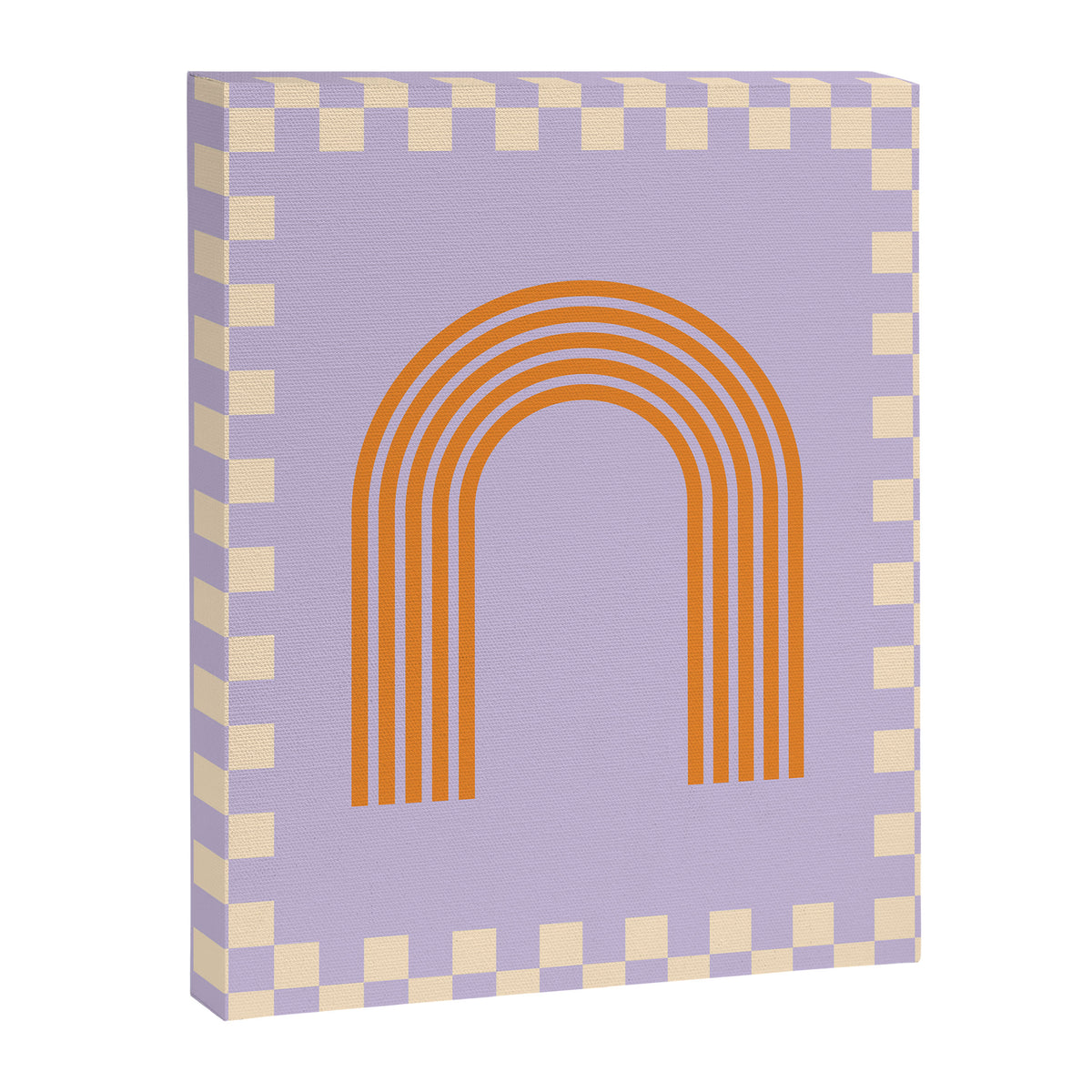 Chess Rainbow Lilac and orange Canvas Print Gallery Image 8