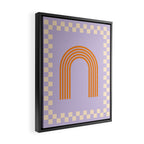 Chess Rainbow Lilac and orange Framed Canvas Print Gallery Image 2