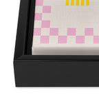 Chess Rainbow rose and yellow Framed Canvas Print Gallery Image 3