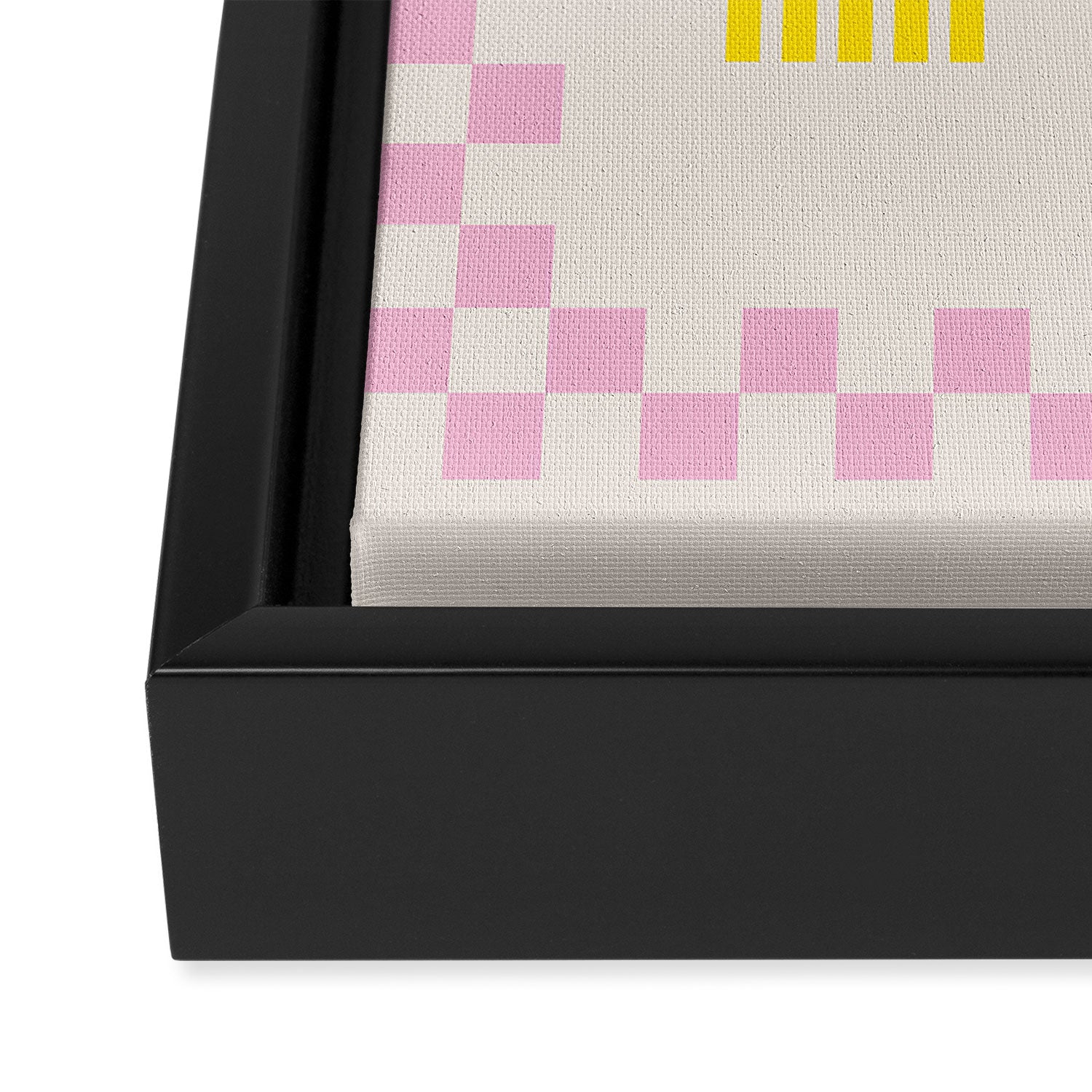 Chess Rainbow rose and yellow Framed Canvas Print Gallery Image 3