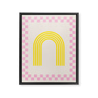 Chess Rainbow rose and yellow Framed Canvas Print Gallery Image 8