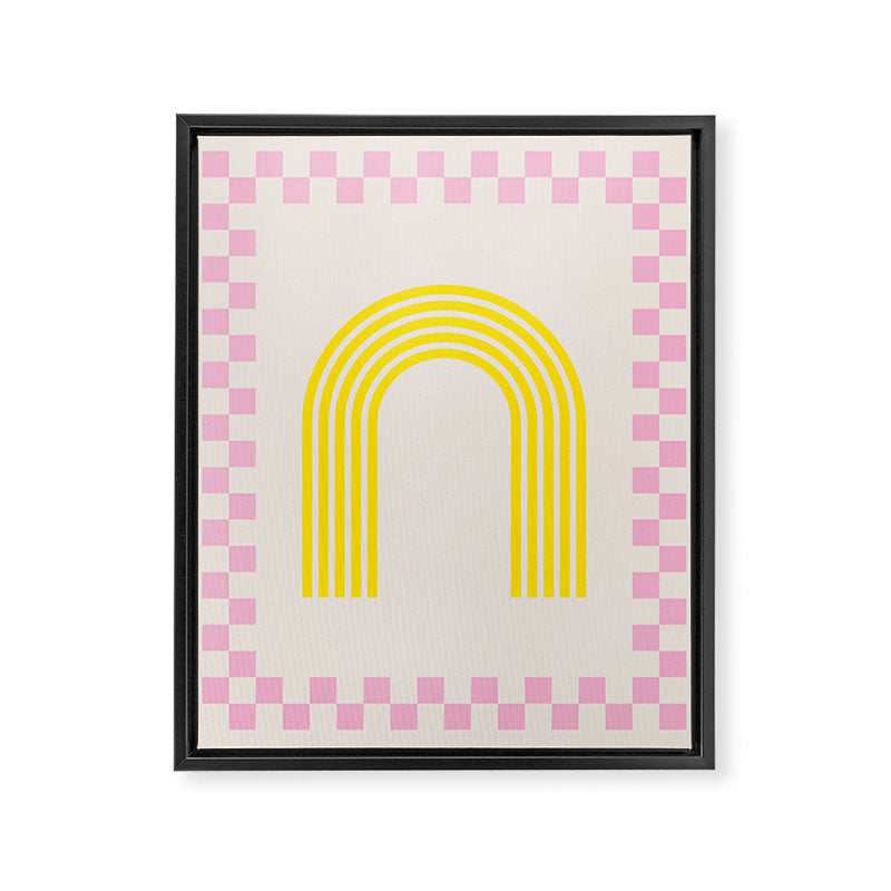 Chess Rainbow rose and yellow Framed Canvas Print Gallery Image 8