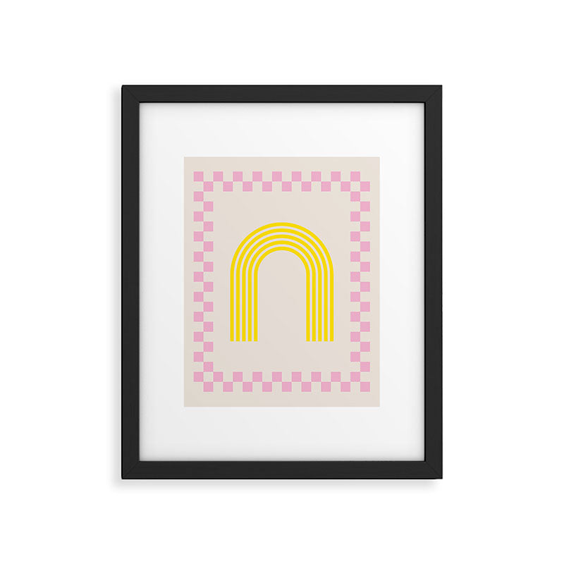 Chess Rainbow rose and yellow Framed Art Print Gallery Image 6