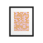 Happy Colorful Checkered Pattern  Framed Art Print Gallery Image 6