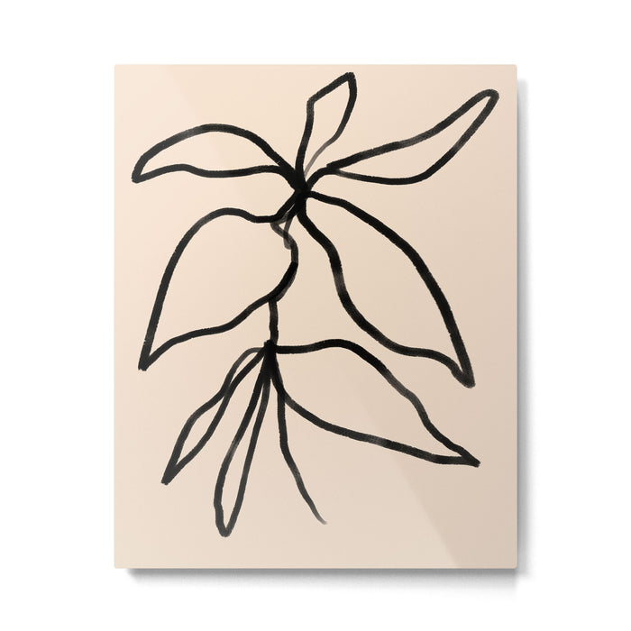 Elegant Sprigs - Curated Collection Metal Print Gallery Image 1