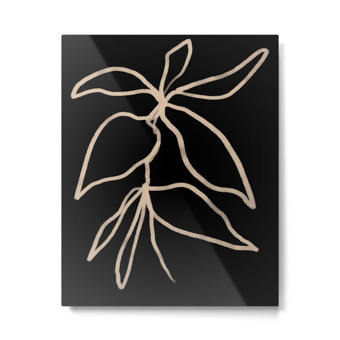 Elegant Sprigs II - Curated Collection Metal Print Gallery Image 1