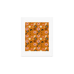 Fall flowers pattern Art Print Gallery Image 1