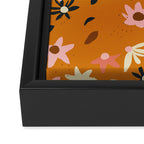 Fall flowers pattern Framed Canvas Print Gallery Image 3